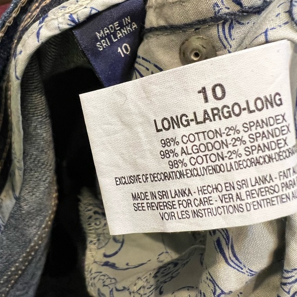 Womens Code Blue (jeans) size 10 long with simple design on back pockets ! - Picture 4 of 4